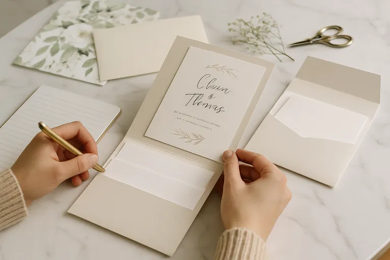 Hoe bestel ik de perfecte pocketfold trouwkaart?